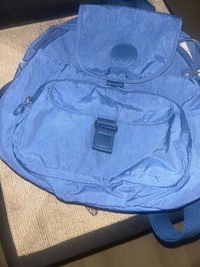 💛 KIPLING QUEENIE blue backpack